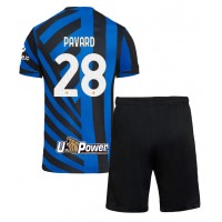 Camisa de time de futebol Inter Milan Benjamin Pavard #28 Replicas 1º Equipamento Infantil 2024-25 Manga Curta (+ Calças curtas)